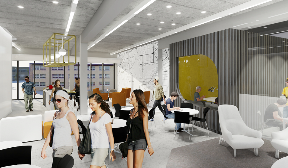 L'espace du rez-de-chauss&eacute;e.