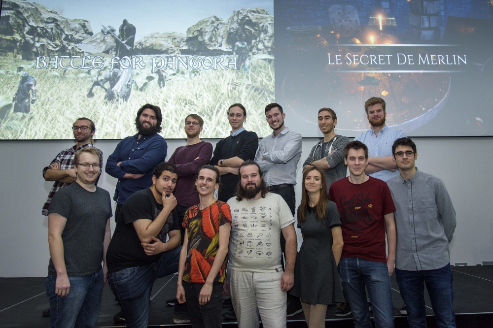Le groupe de finissants du dipl&ocirc;me en d&eacute;veloppement de jeu vid&eacute;o