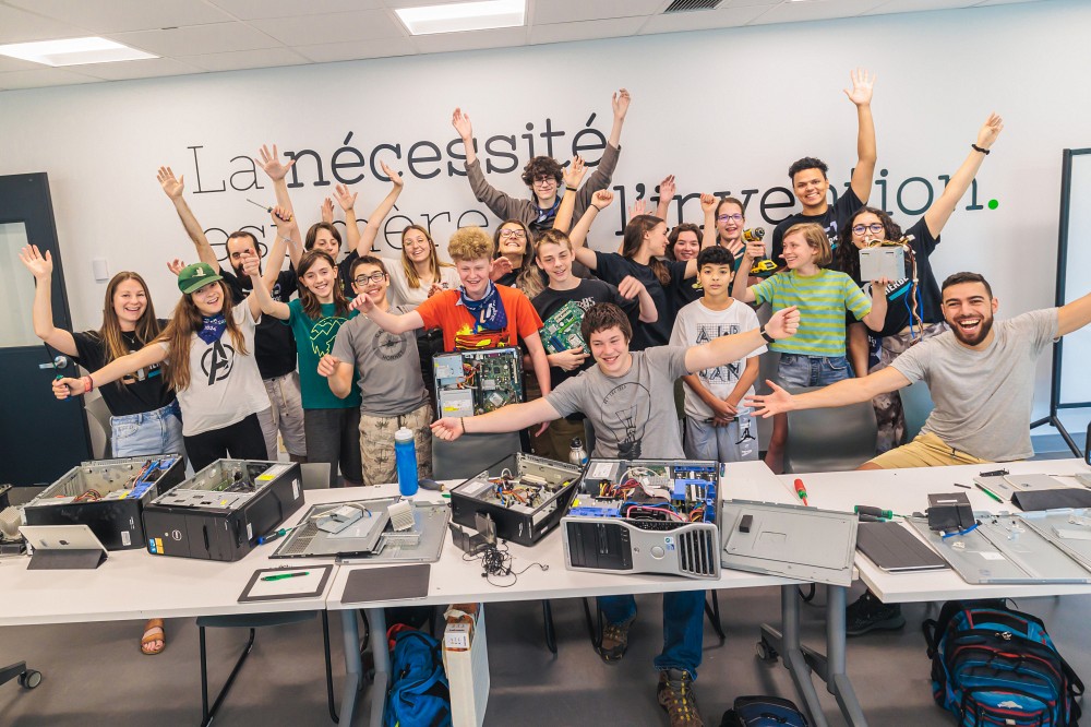 Les &eacute;l&egrave;ves et les mentors qui participent &agrave; la 2e &eacute;dition&nbsp;de la Semaine de d&eacute;couvertes des TI.