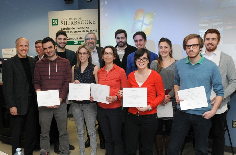 Les finalistes et les laur&eacute;ats du Concours de vulgarisation scientifique 2015.