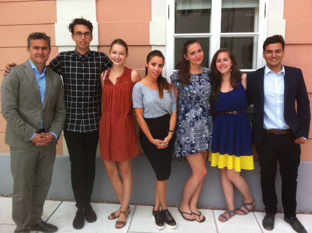 Le Pr Mathieu Devinat, Philippe Fortier, Audrey Gagn&eacute;-Breton, Messica Bari, Sebina Jankovic, Val&eacute;rie Beaulieu-Pfertzel et Ange-Emile Pichette.