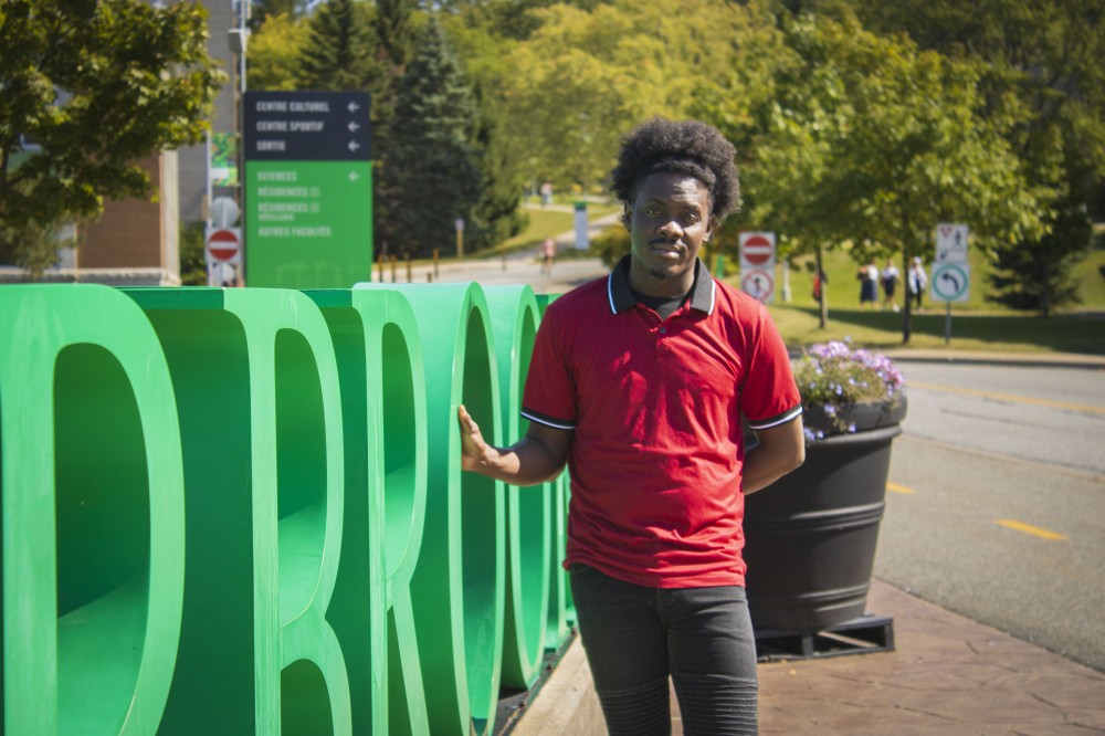 Gyno Wilfrane Mikala Mikala, &eacute;tudiant &agrave; l'&Eacute;cole de gestion du Campus principal.