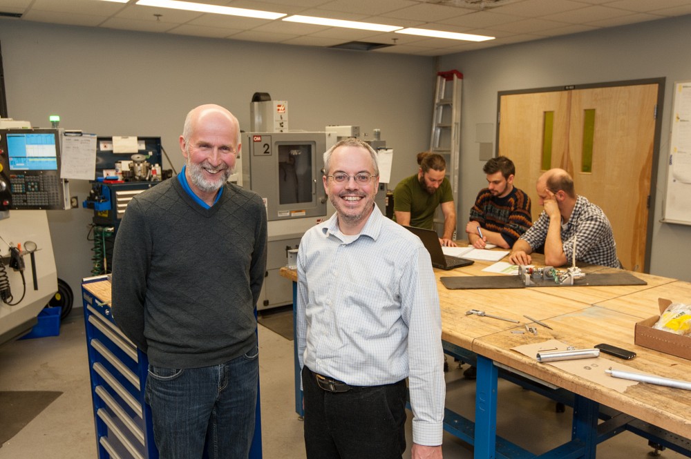 Pr Fran&ccedil;ois Charron, ing. et Pr Jean-S&eacute;bastien Plante, ing., co-directeurs de Createk.