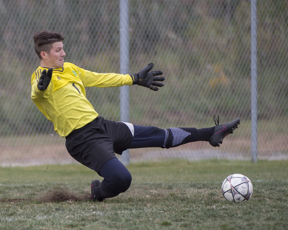 Le gardien de but du Vert & Or, Guillaume Proulx.