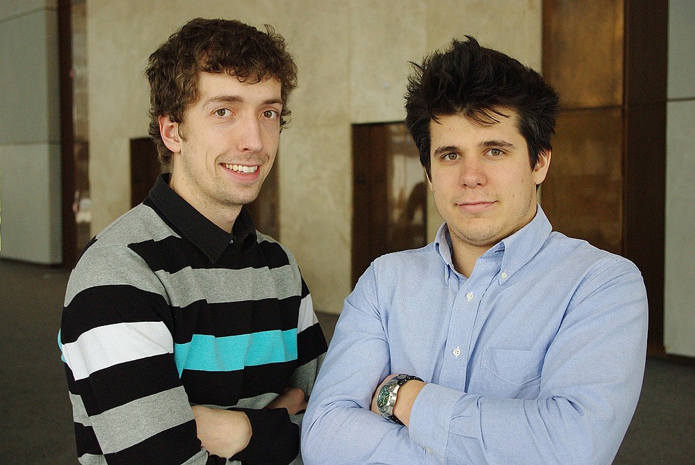 Guillaume Martin et Hugo Fournier, gagnants du 1er&nbsp;prix du concours Topo Cossette 2010