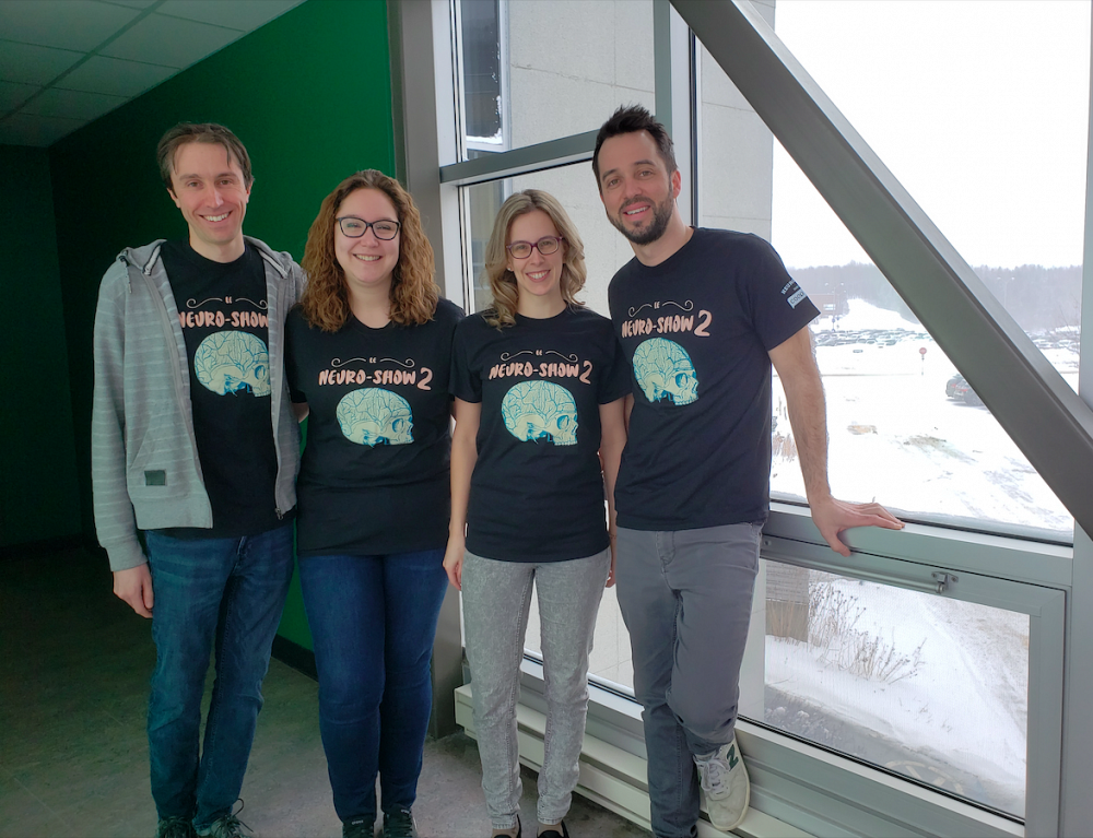 Marc-Andr&eacute; Dansereau, Camille Simard, Marie-Pierre Cyr et J&eacute;r&ocirc;me C&ocirc;t&eacute;