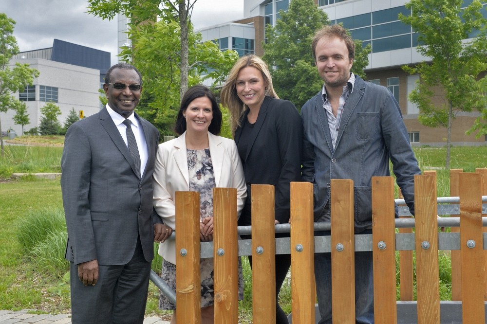 G&eacute;rard Niyungeko, Marie-Claude Desjardins, Genevi&egrave;ve Dufour et David Pavot.