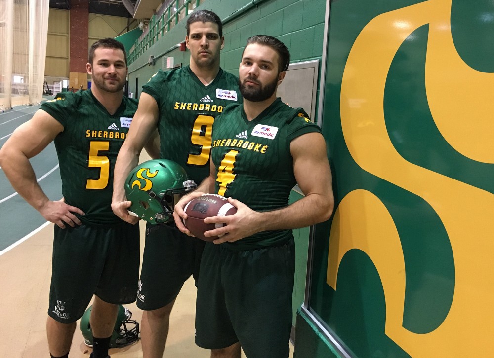 Dans l'ordre habituel, S&eacute;bastien Ch&eacute;nier-Dionne, R&eacute;my Deschamps et David Fortier.