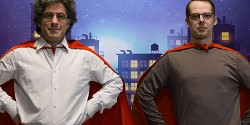 Émission <em>Superhéros recherchés </em>de Jean-Philippe Warren et Philippe Rioux