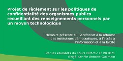 Les personnes étudiantes se prononcent sur un projet de règlement