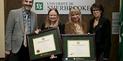 Patricia Godbout et Nathalie Watteyne reçoivent le Prix de la recherche et de la création 2014