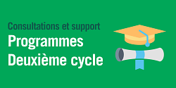 Prévoir son admission dans un programme de 2<sup>e</sup> cycle