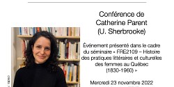 Conférence « Une femme écrivain peut-elle être comme une autre femme, soucieuse de sa beauté, de son âge, penser à l’amour  ? »