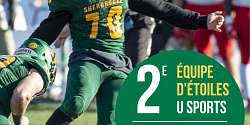 Le botteur du Vert & Or Louis Tardif sélectionné au sein de la deuxième équipe