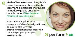 Marie-Claude Lebrun, chargée de cours Perfoma, candidate aux Prix Inspiration de l’Université de Sherbrooke