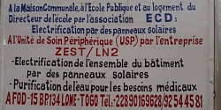 Appui du LN2 à la reconstruction d'un village au TOGO