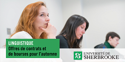Offres de contrats et de bourses en linguistique pour l'automne 2021