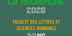 Le GRÉLQ à la Semaine de la recherche de la Faculté des lettres et sciences humaines