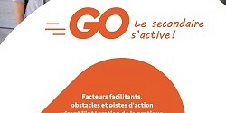 Parution du rapport d'analyse de la recherche GO – Le secondaire s’active!