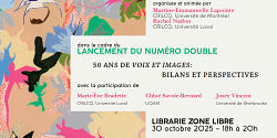 Lancement du numéro double « 50 ans de <em>Voix et Images</em> : bilans et perspectives »