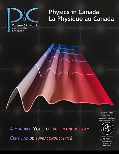 Couverture de La Physique au Canada qui souligne les cent ans de supraconductivit&eacute; (avr.-juin 2011)