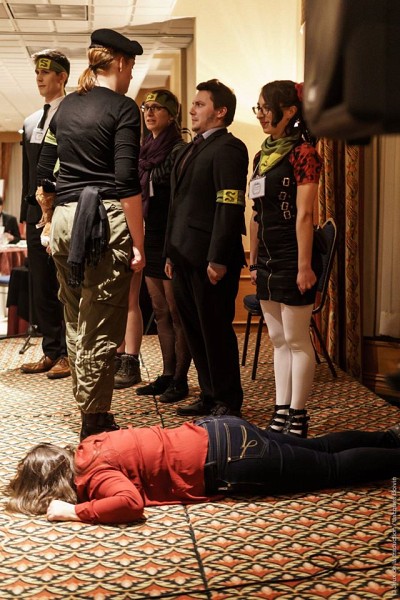 La d&eacute;l&eacute;gation de l'UdeS en action lors des Jeux de la traduction 2017