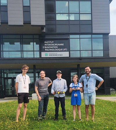 Rapha&euml;l Landry-Versailles, Pascal Emmanuel-Lachance, Fr&eacute;d&eacute;ric Bilodeau, &Eacute;liane Lajeunesse et Marwan Besrour