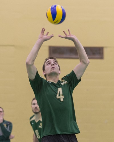 Le passeur de deuxi&egrave;me ann&eacute;e du Vert & Or, Samuel Couturier.