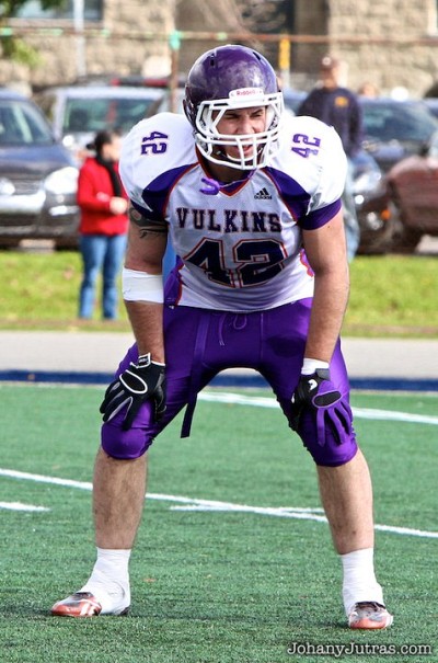 Dempey Jutras a fait la pluie et le beau temps dans l'uniforme des Vulkins du C&eacute;gep de Victoriaville.
