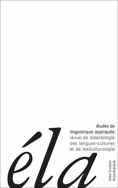 Dictionnaires et culture num&eacute;rique dans l&rsquo;espace francophone&nbsp;: portrait actuel de la lexicographie en ligne, sous la direction de Nadine Vincent et Chiara Molinari, &Eacute;la. &Eacute;tudes de linguistique appliqu&eacute;e, 2019/2, no 194, 128&nbsp;p.