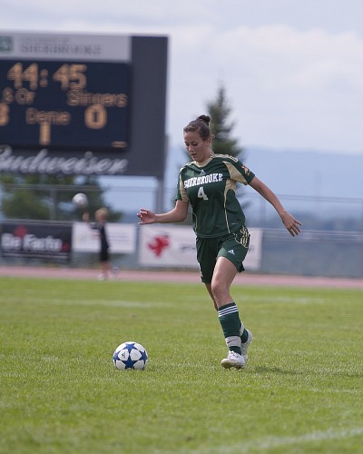 Laurence Dostie-Par&eacute; a connu l'un de ses meilleurs matchs depuis qu'elle est avec le Vert&nbsp;&&nbsp;Or.