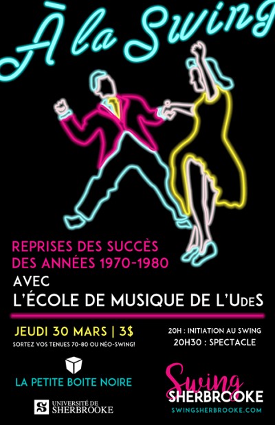 Soir&eacute;e de danse swing le 30 mars prochain!