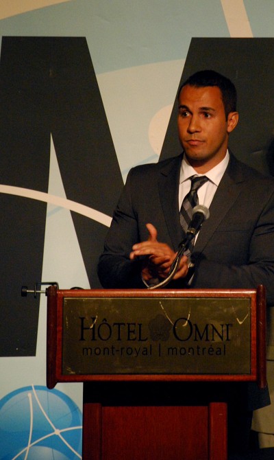 Nicolas Demers-Labrousse, laur&eacute;at de la bourse &Eacute;m&eacute;rite Desjardins de l'Association des MBA du Qu&eacute;bec (AMBAQ).