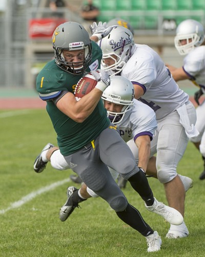 S&eacute;bastien Blanchard, en action contre les Gaiters de Bishop's.