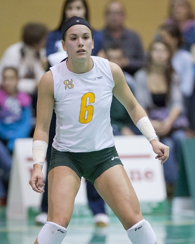 Le retour au jeu de la lib&eacute;ro Genevi&egrave;ve Gagn&eacute; n'a pas suffi pour permettre au Vert&nbsp;&&nbsp;Or de vaincre le Rouge et Or de l'Universit&eacute; Laval.