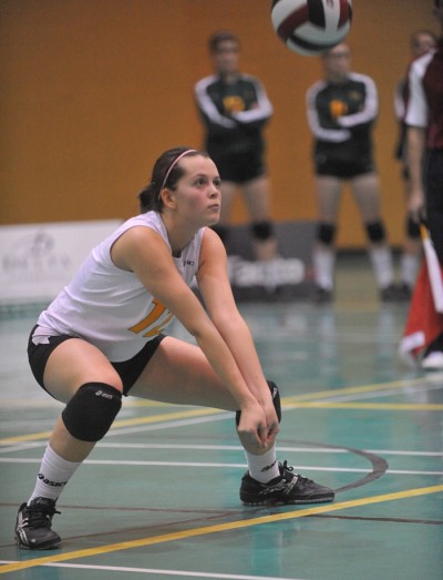 Claudine Lagueux disputait son dernier match dans l'uniforme du Vert & Or.