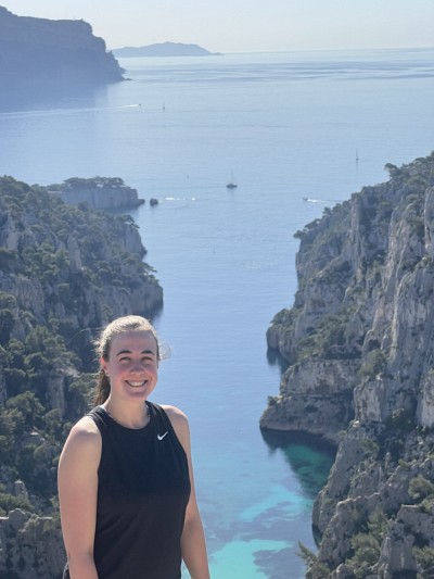 Pendant sa ma&icirc;trise, Carolane a pu effectuer un stage de trois mois en France.