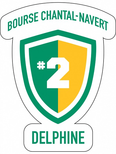 L'&eacute;cusson-souvenir &agrave; la m&eacute;moire de Delphine Langevin