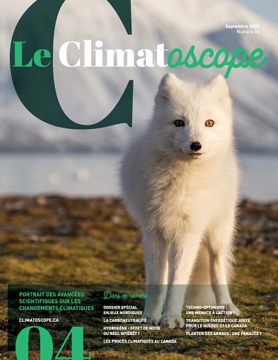 Le Climatoscope a pour but de vulgariser et de transf&eacute;rer les connaissances scientifiques concernant les d&eacute;fis, les enjeux et les solutions entourant les questions climatiques.
