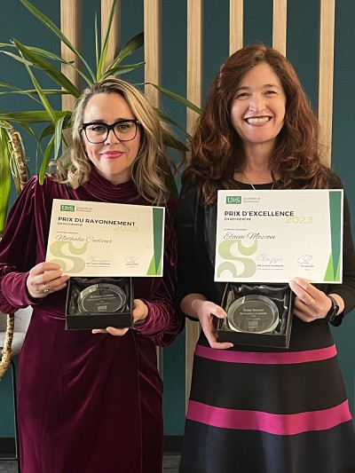 Les professeures Nathalie Cadieux et &Eacute;laine Mosconi.&nbsp;