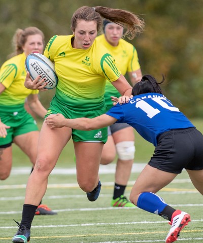 Marie-Pier Fauteux continue de r&eacute;colter les honneurs, au terme de sa saison 2018 dans l'uniforme de l'&eacute;quipe f&eacute;minine de rugby Vert & Or.