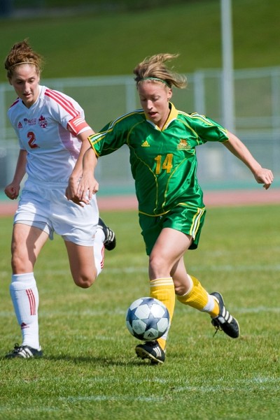 L'attaquante Josée Bélanger a marqué le seul but du Vert & Or, à la 81e minute de jeu.