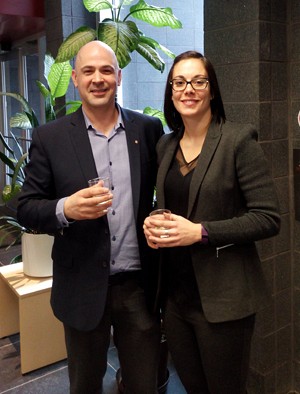 La nouvelle Dre St&eacute;phanie St-Jean en compagnie du Pr Fran&ccedil;ois Boudreau