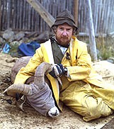 Le professeur Marco Festa-Bianchet lors d'un précédent projet sur les mouflons