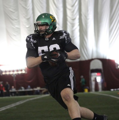 Anthony Gosselin en action lors des tests r&eacute;gionaux d'&eacute;valuation de la LCF, tenus &agrave; Montr&eacute;al le 10 mars dernier.
