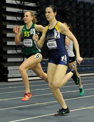 Ma&iuml;t&eacute; Bouchard lors de la finale du 600 m.