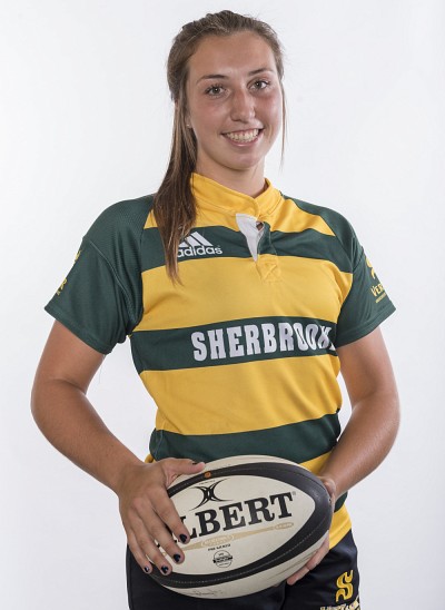 Marie-Pier Fauteux, native de Sherbrooke, est une des recrues du Vert & Or cet automne.Photo: Yves Longpr&eacute;/Vert & Or