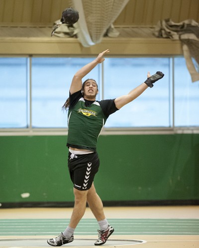 Pour une deuxi&egrave;me semaine cons&eacute;cutive, Marc-Antoine Lafrenaye-Dugas a battu le record qu&eacute;b&eacute;cois au lancer du marteau.