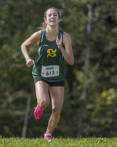 Gabrielle Desharnais-Pr&eacute;fontaine a puis&eacute; au fond de ses r&eacute;serves pour conclure l'&eacute;preuve du 5 km f&eacute;minin est premi&egrave;re place.