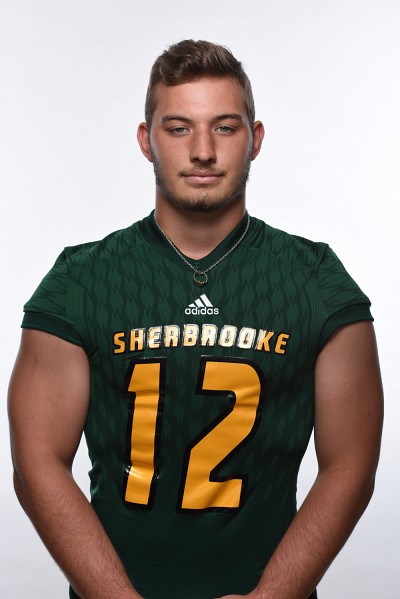 Le quart-arri&egrave;re recrue du Vert & Or Conor Sinclair.